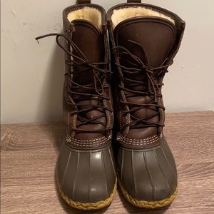 L.L Bean Women's Bean Boots, 10" Shearling-Lined